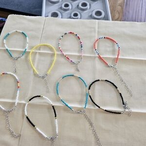 Colorful Beaded Kids Bracelets Set